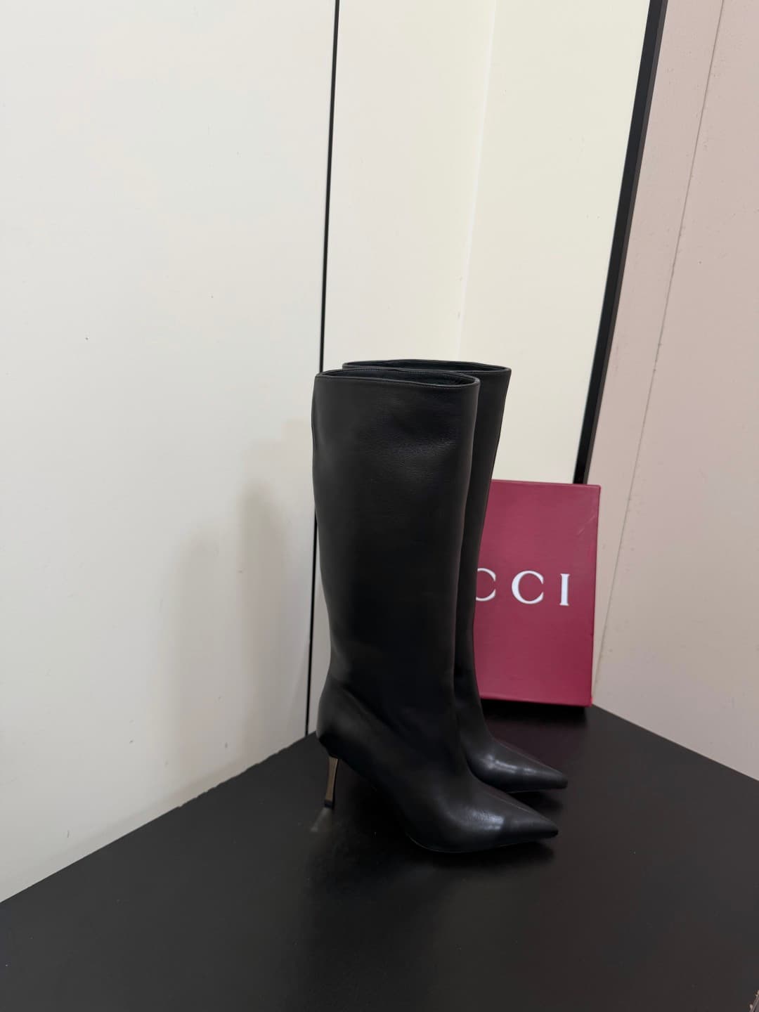 D7046 💰 GUCCI 26ss Fall/Winter high-topped, thin-heeled riding boots — image 4