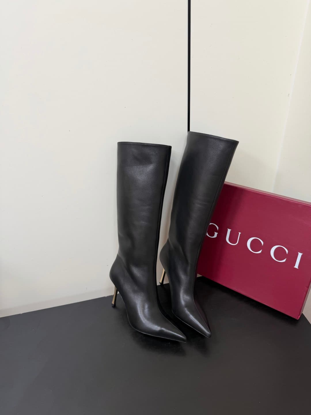 D7046 💰 GUCCI 26ss Fall/Winter high-topped, thin-heeled riding boots — image 5