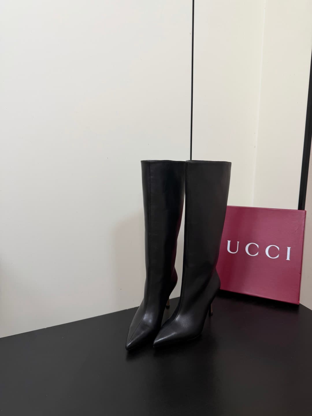 D7046 💰 GUCCI 26ss Fall/Winter high-topped, thin-heeled riding boots — image 3