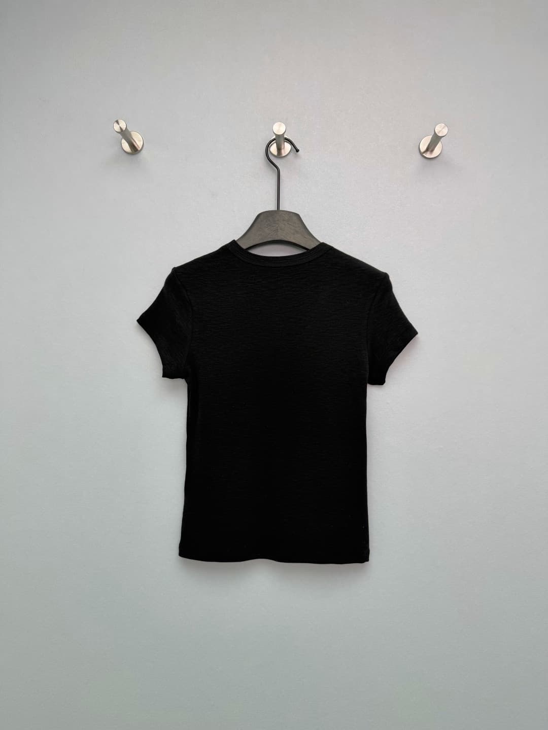 C18567 🔥🔥Gucc*26 New model with double G gold label U-neck, fitted short-sleeve T-shirt — image 7
