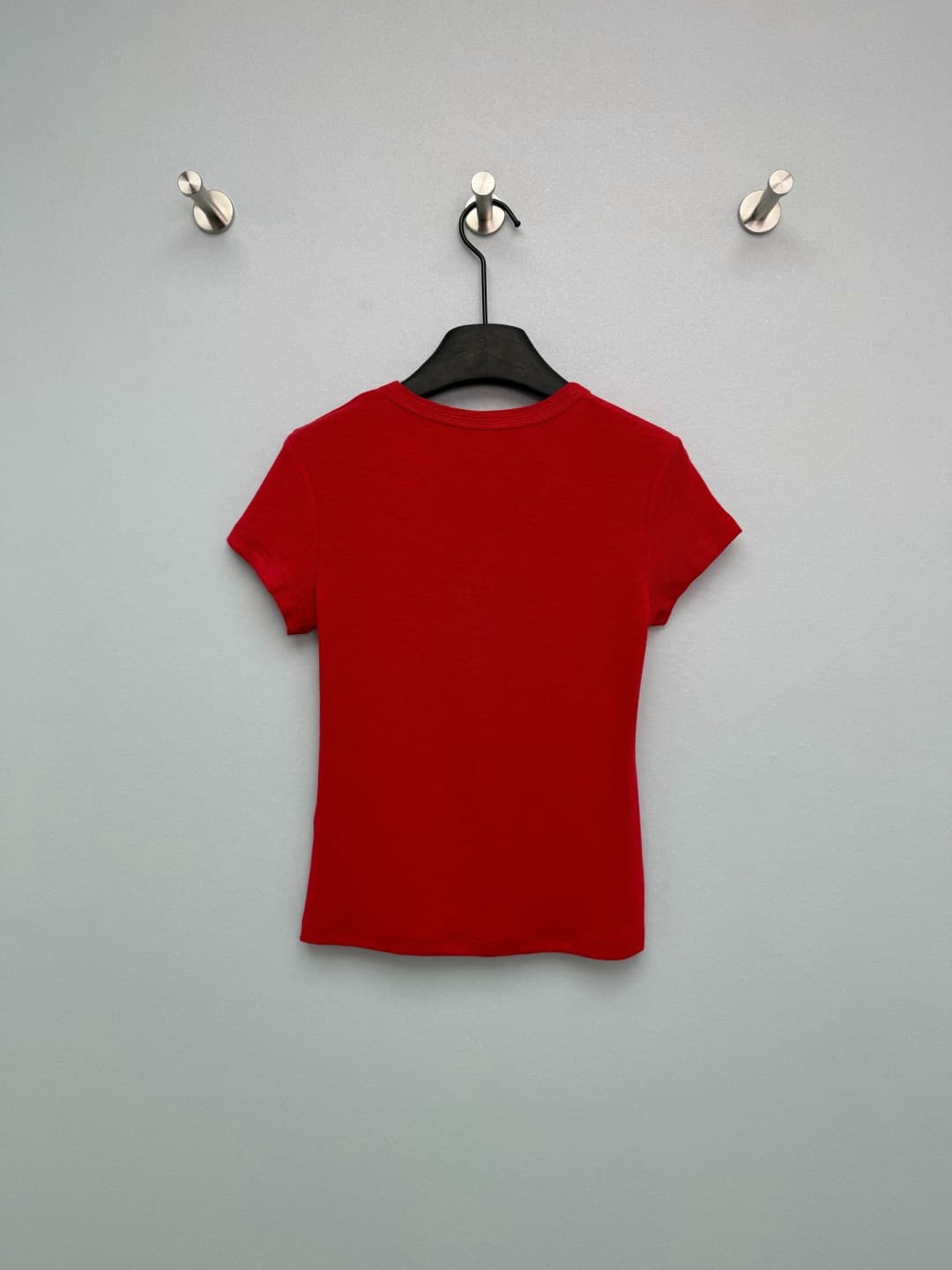 C18565 🔥🔥Gucc*26 new model double G gold-label U-neck fitted short-sleeve T-shirt — image 7