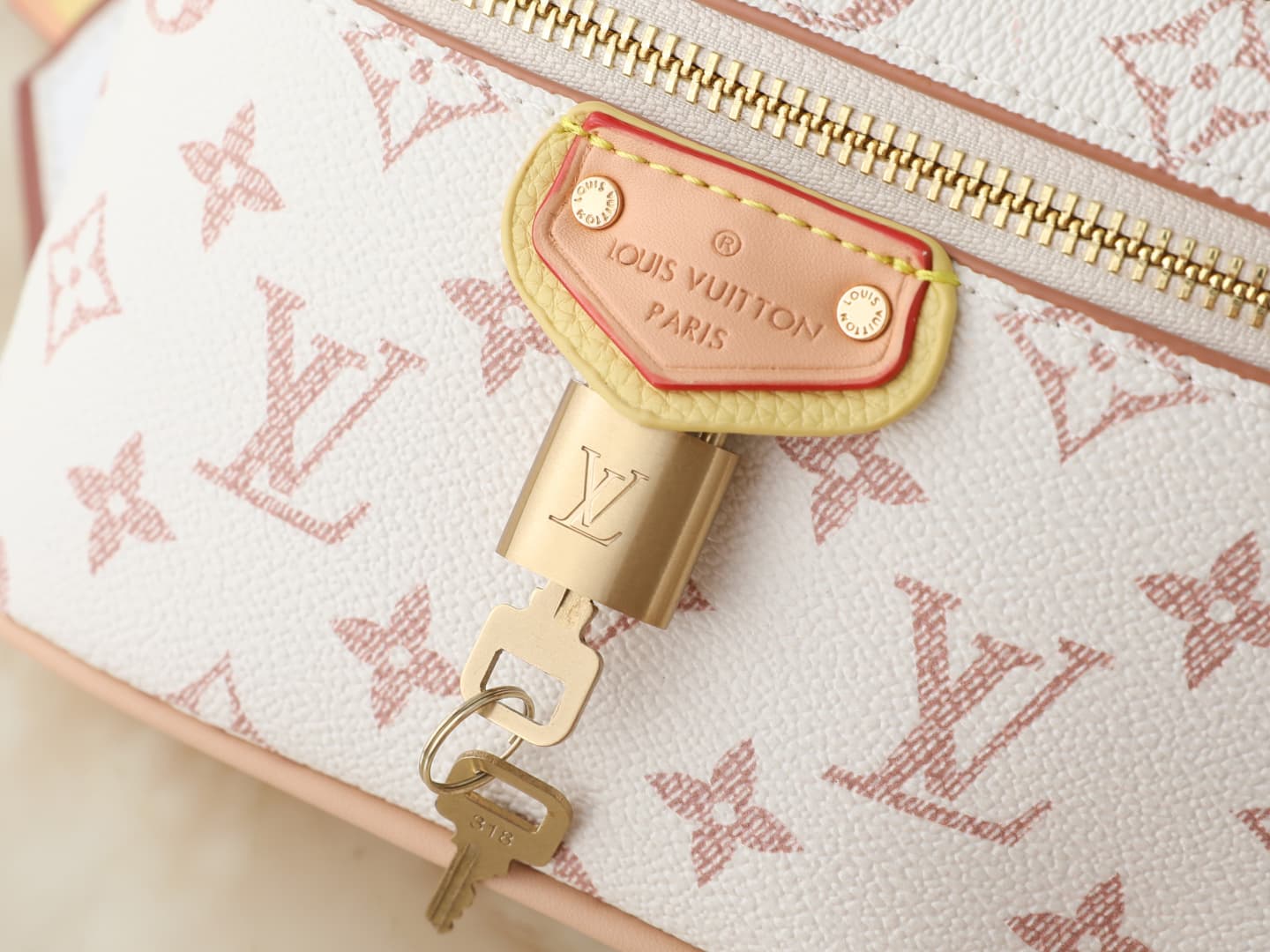 C5081 💰 Upgraded version of the original M29782 and M47125. This Vanity Chain Pouch handbag is inspired by Louis Vuitton’s premium packaging, preserving the brand’s travel heritage. The LV Crafty version features a soft color scheme based on Monogram Dune — image 5