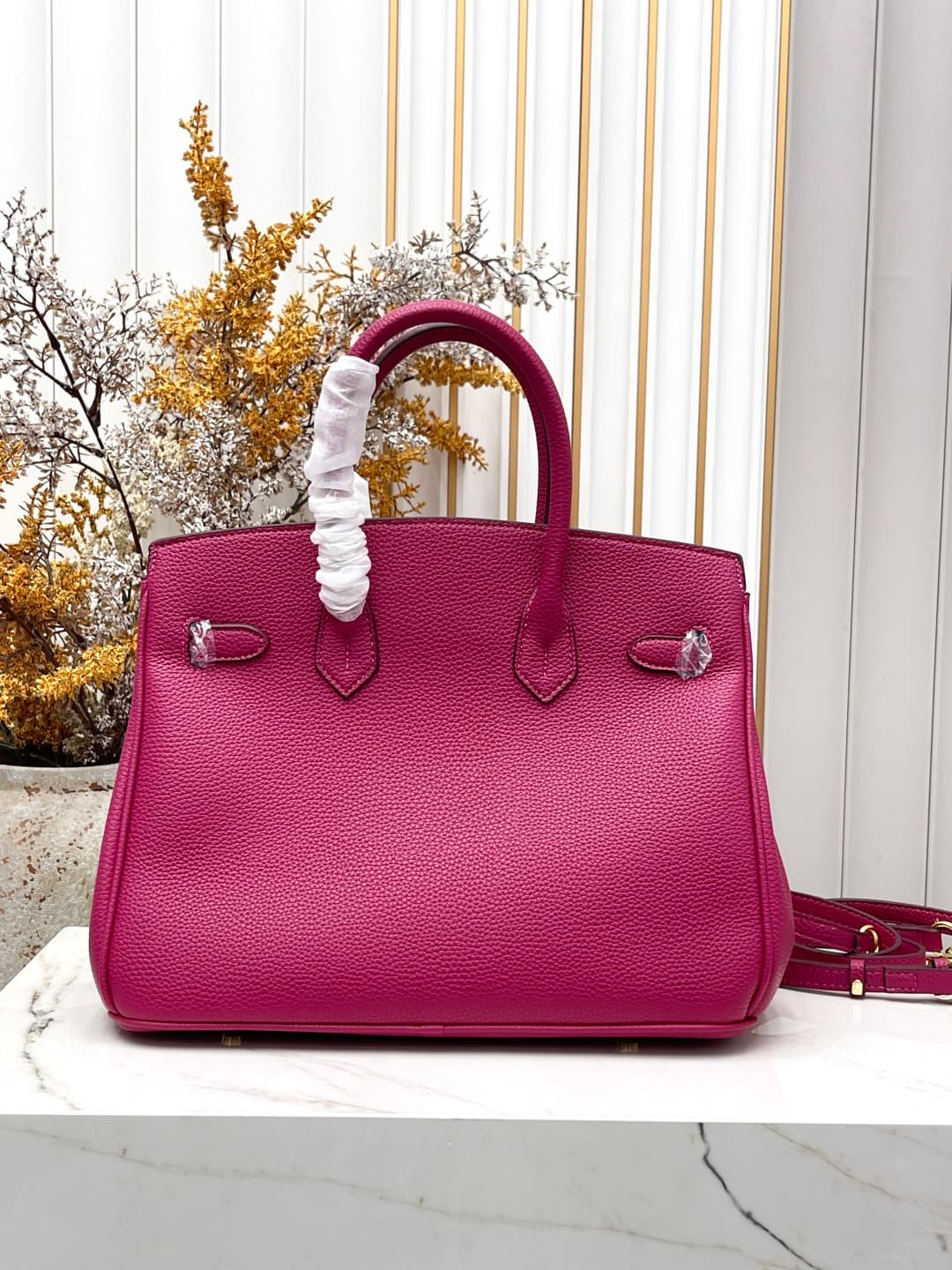 C4926 Gold clasp (30cm)(25cm)(20cm) Hermes Birkin platinum bag — image 3