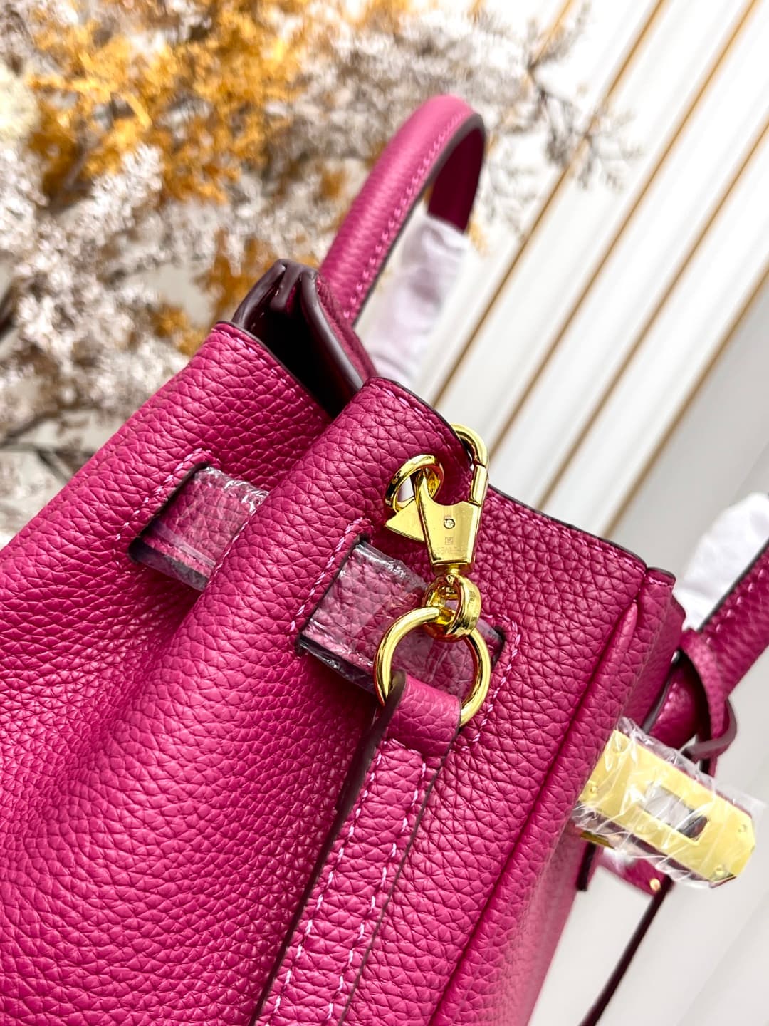C4926 Gold clasp (30cm)(25cm)(20cm) Hermes Birkin platinum bag — image 8