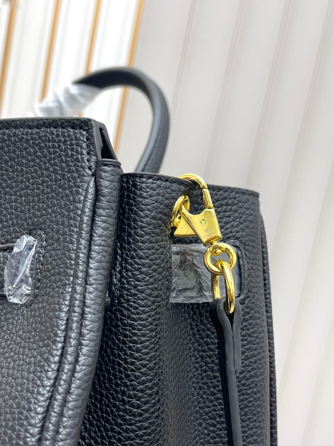 C4924 Gold clasp (30cm)(25cm)(20cm) Hermès Birkin platinum bag — image 7