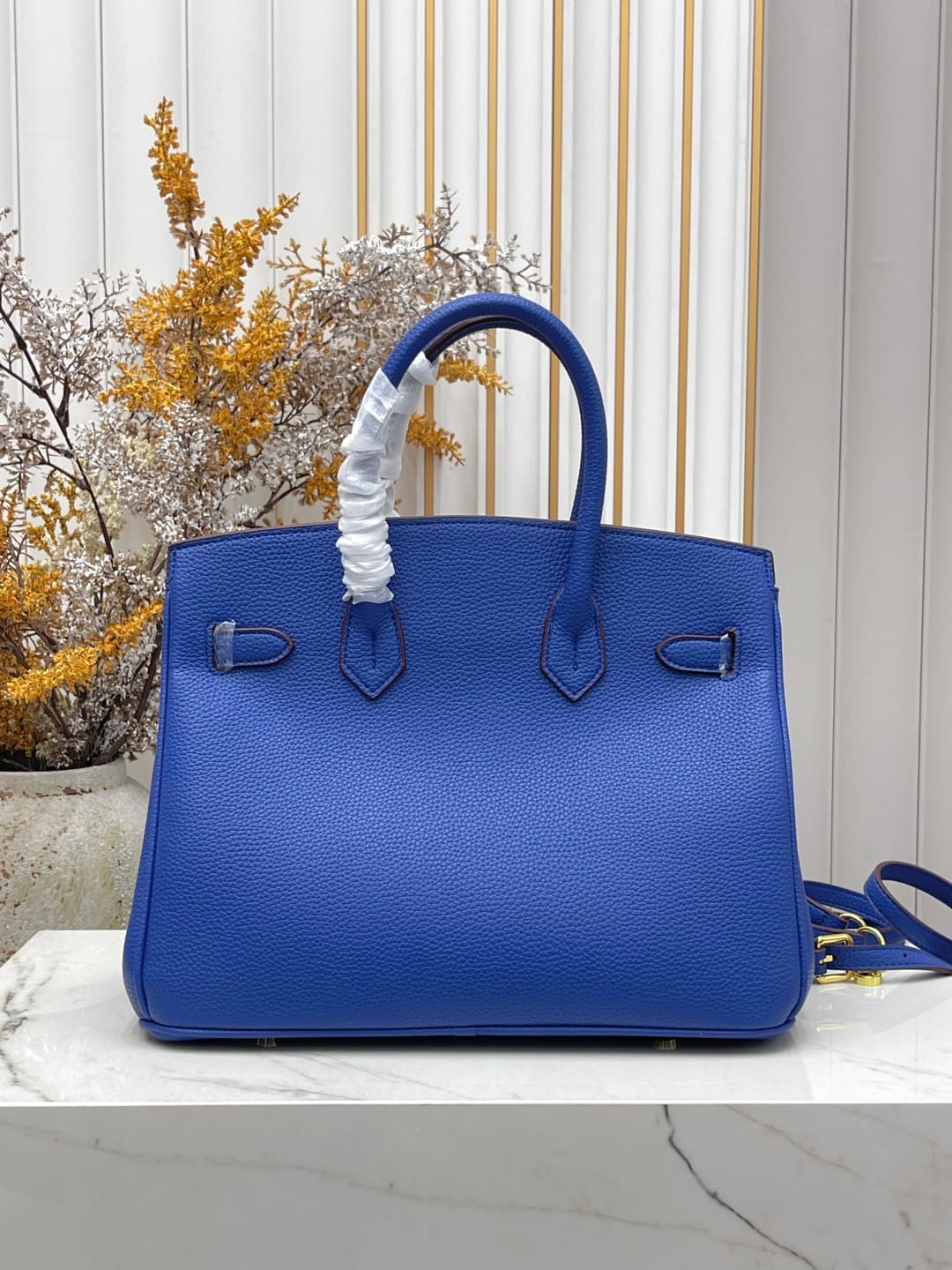 C4918 Gold Clasp (30cm)(25cm)(20cm) Hermes Birkin platinum bag — image 3