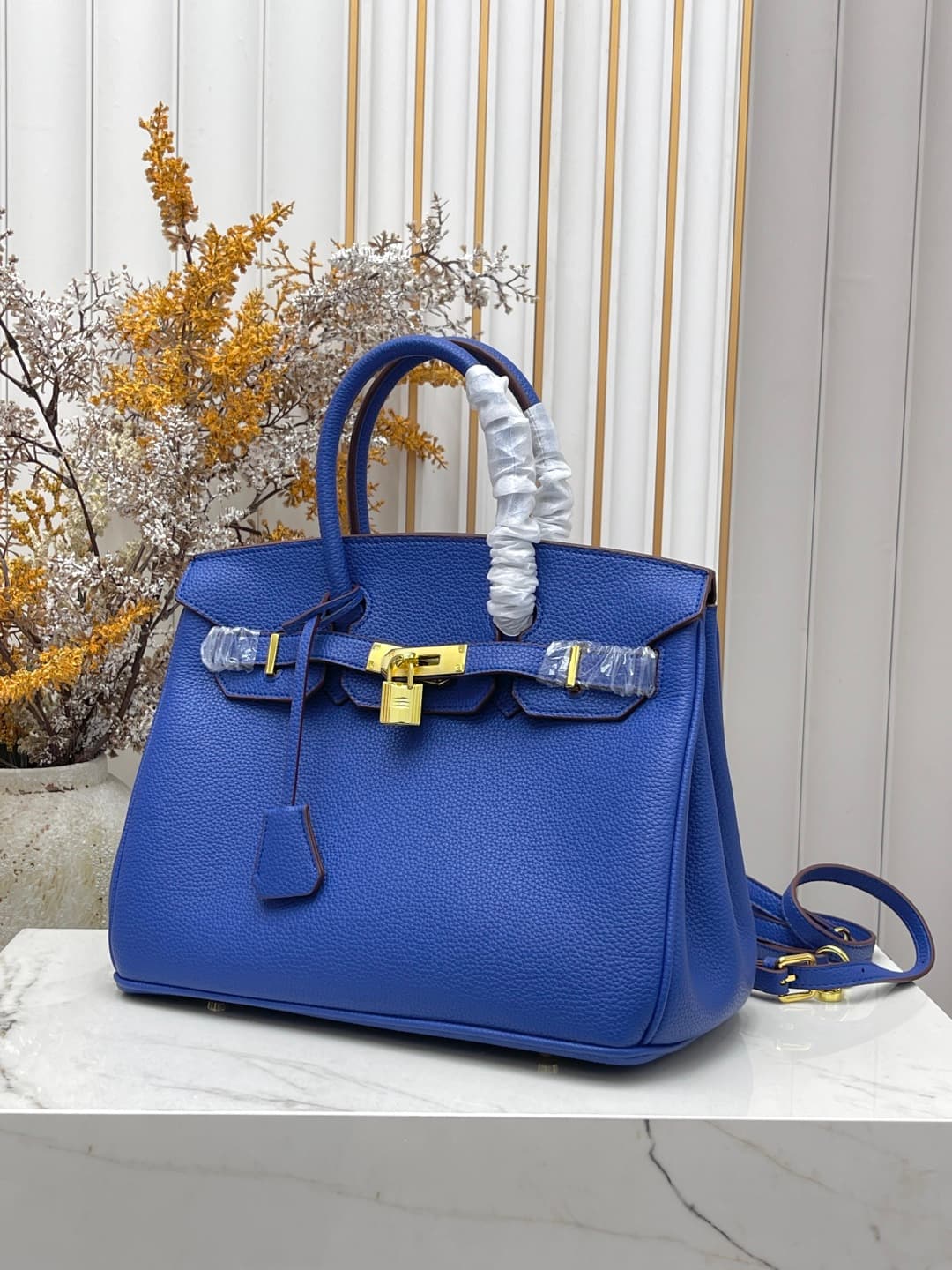 C4918 Gold Clasp (30cm)(25cm)(20cm) Hermes Birkin platinum bag — image 2