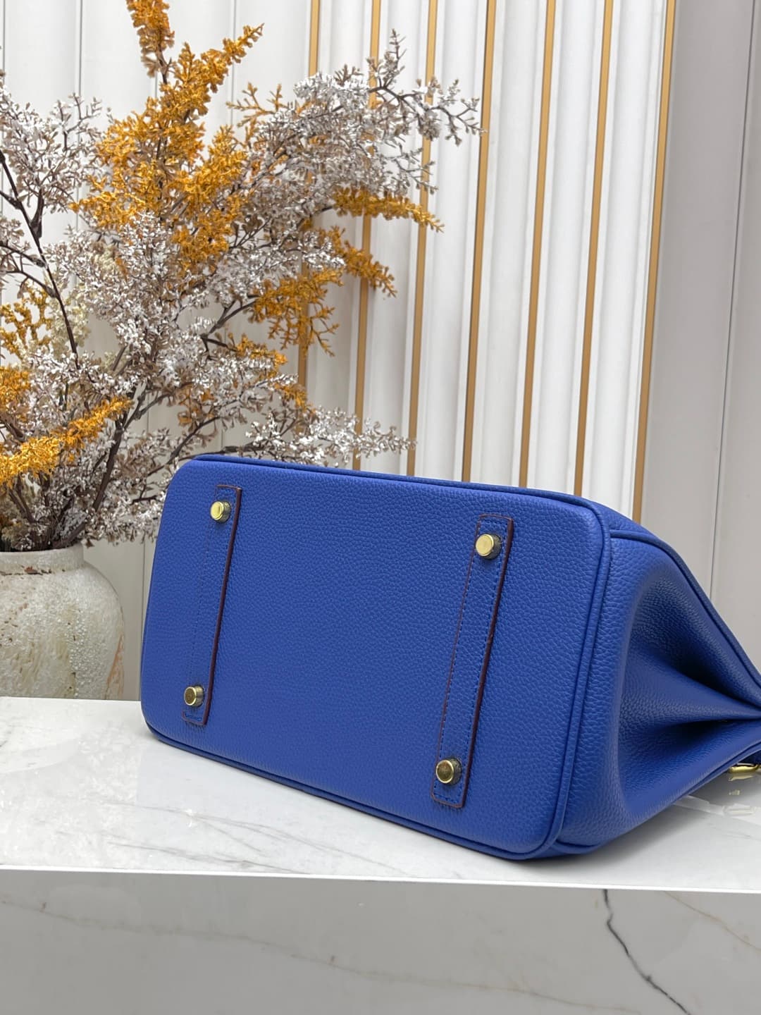 C4918 Gold Clasp (30cm)(25cm)(20cm) Hermes Birkin platinum bag — image 4