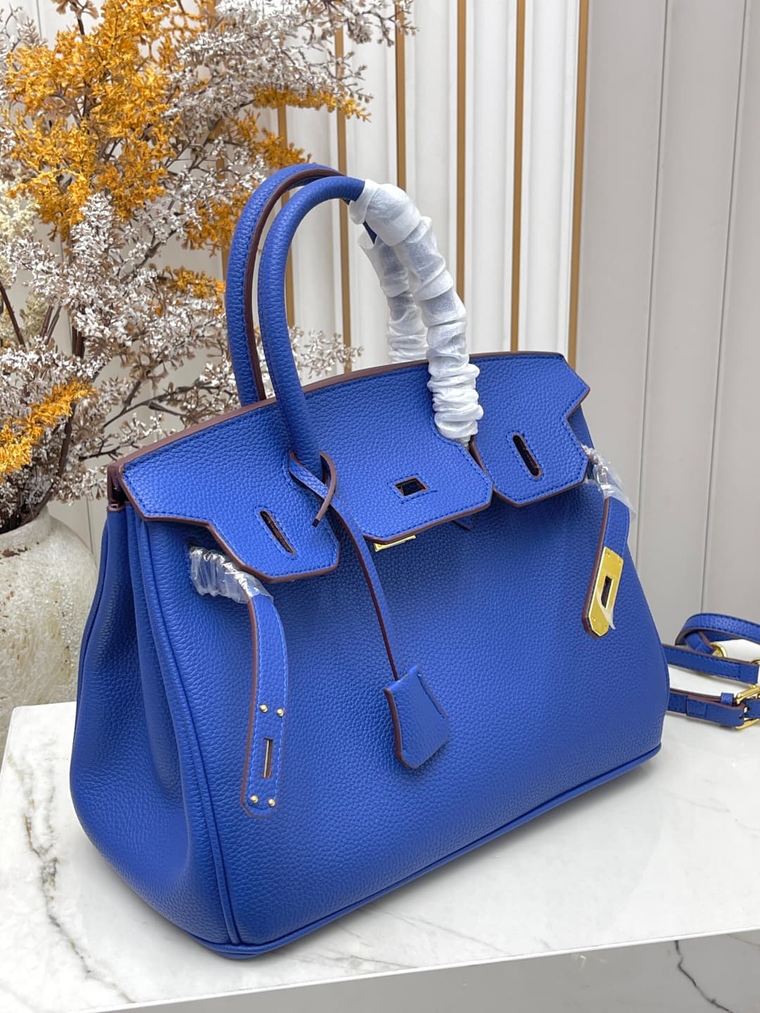 C4918 Gold Clasp (30cm)(25cm)(20cm) Hermes Birkin platinum bag — image 6