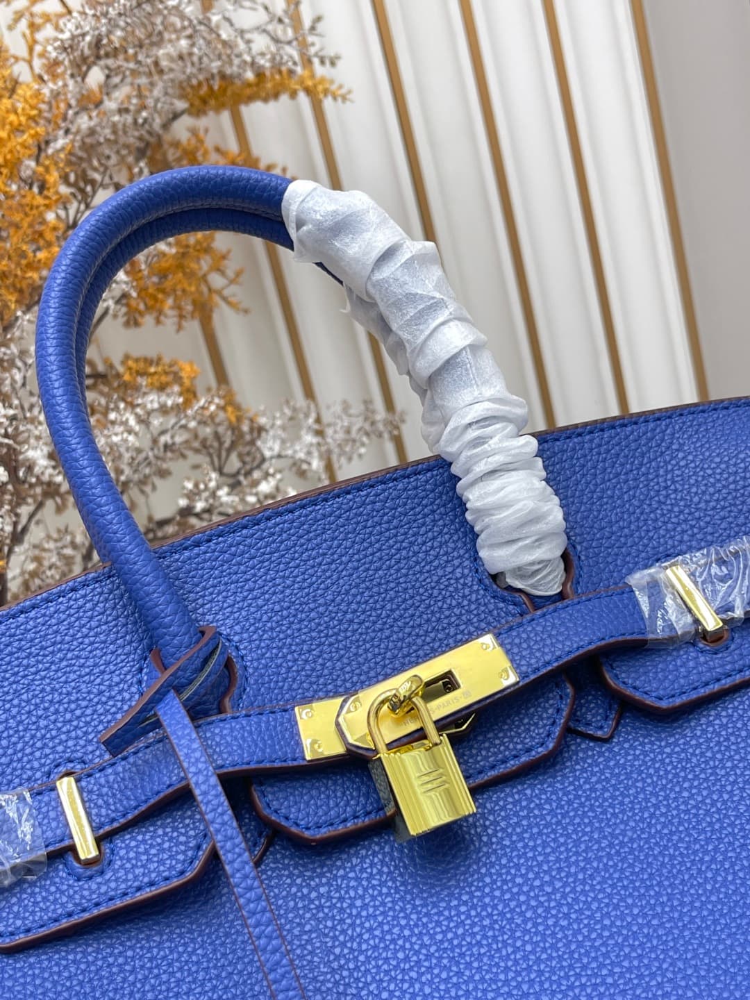 C4918 Gold Clasp (30cm)(25cm)(20cm) Hermes Birkin platinum bag — image 5