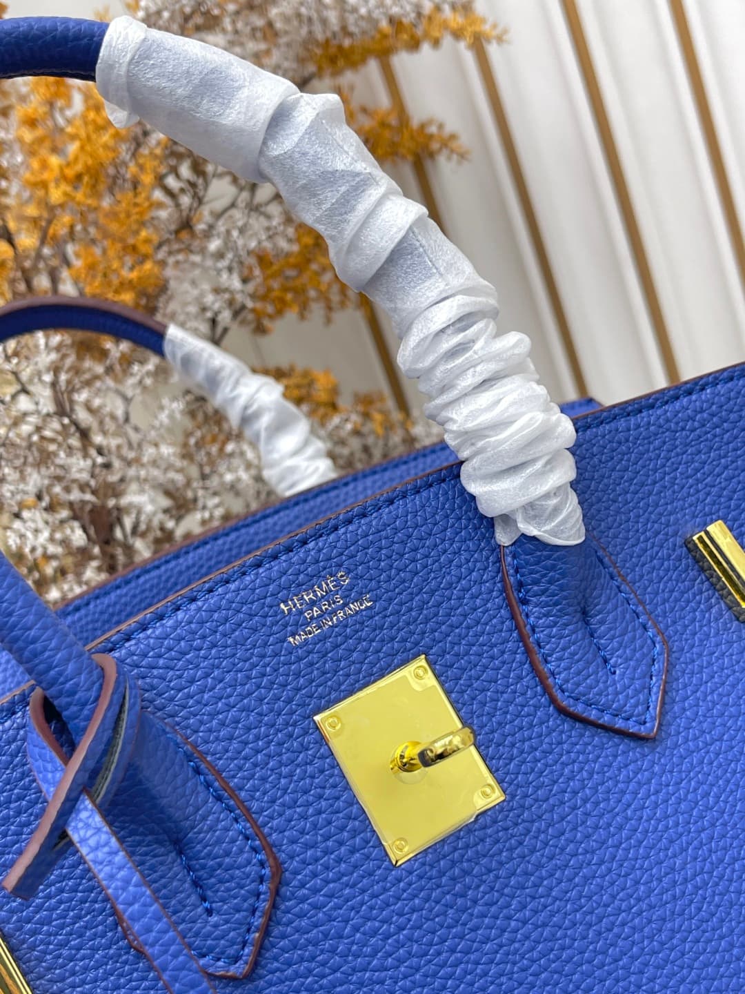 C4918 Gold Clasp (30cm)(25cm)(20cm) Hermes Birkin platinum bag — image 8