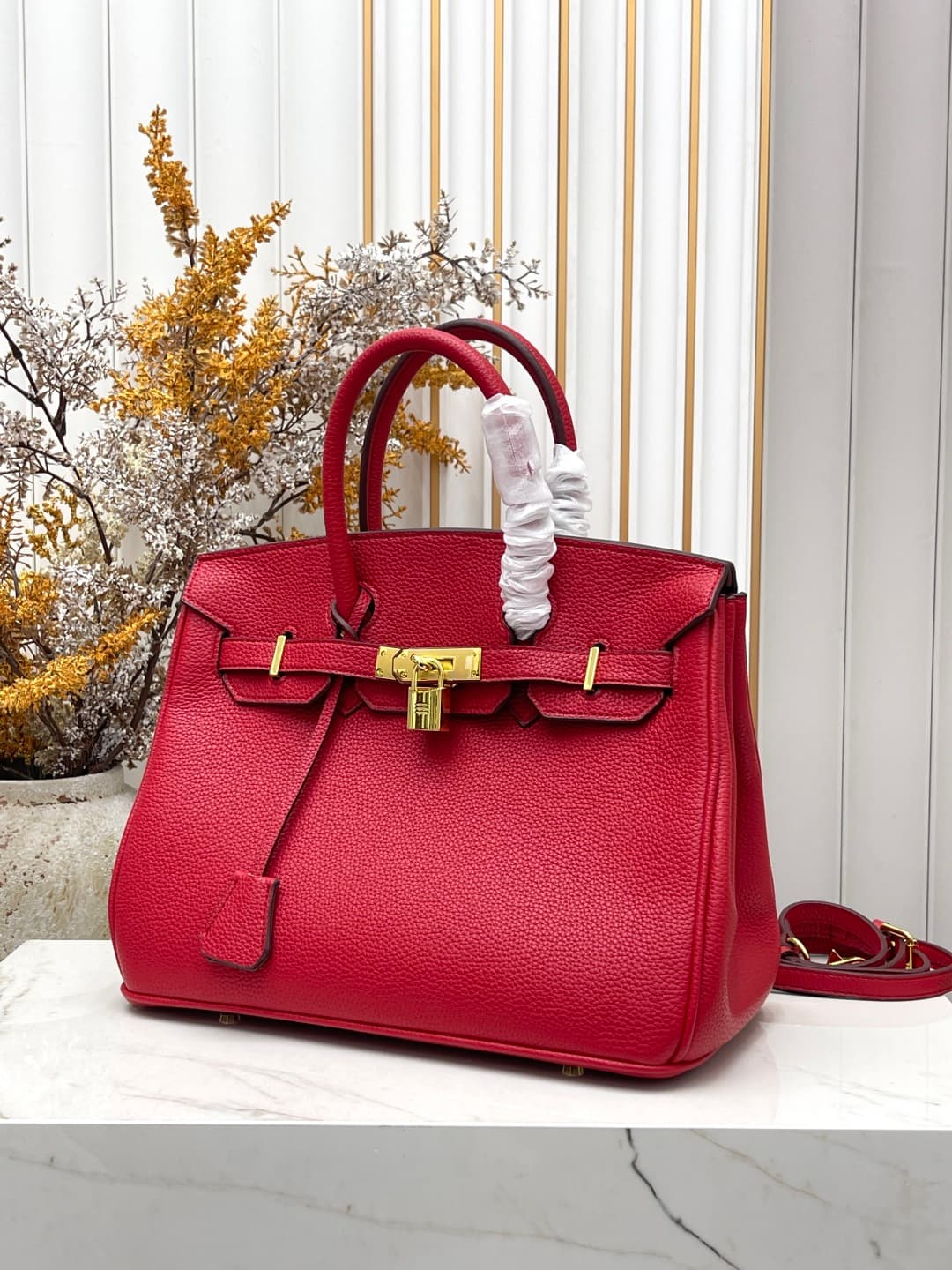 C4917 Gold clasp (30cm)(25cm)(20cm) Hermes Birkin platinum bag — image 2