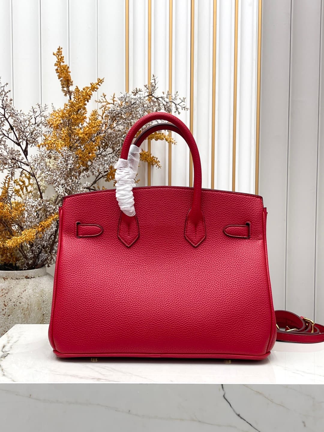 C4917 Gold clasp (30cm)(25cm)(20cm) Hermes Birkin platinum bag — image 3