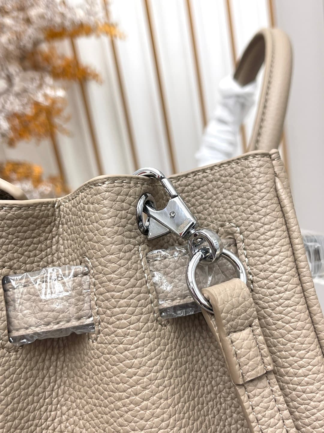 C4906 Silver clasp (30cm)(25cm)(20cm) Hermès Birkin platinum bag — image 8