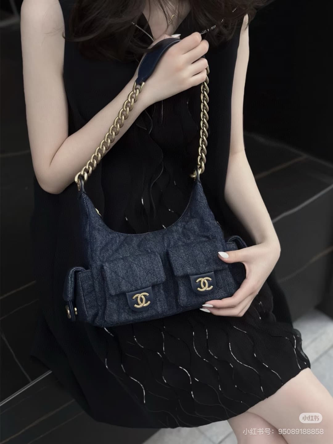 C830 New model 💰 – Chanel 25c hobo bag, promoted by Jennie – a tough choice between two options|||Chanel 25c hobo bag👜 — image 7