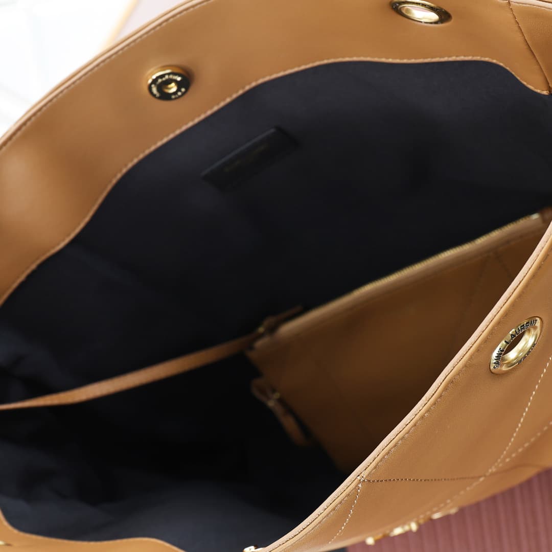 C8715 YSL/Saint Laurent New 4.3 velvet suede shopping bag — image 4