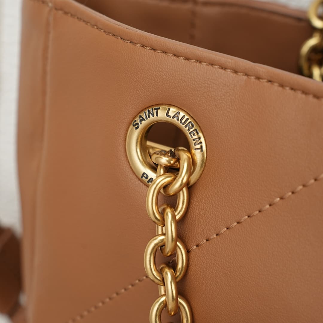 C8715 YSL/Saint Laurent New 4.3 velvet suede shopping bag — image 6