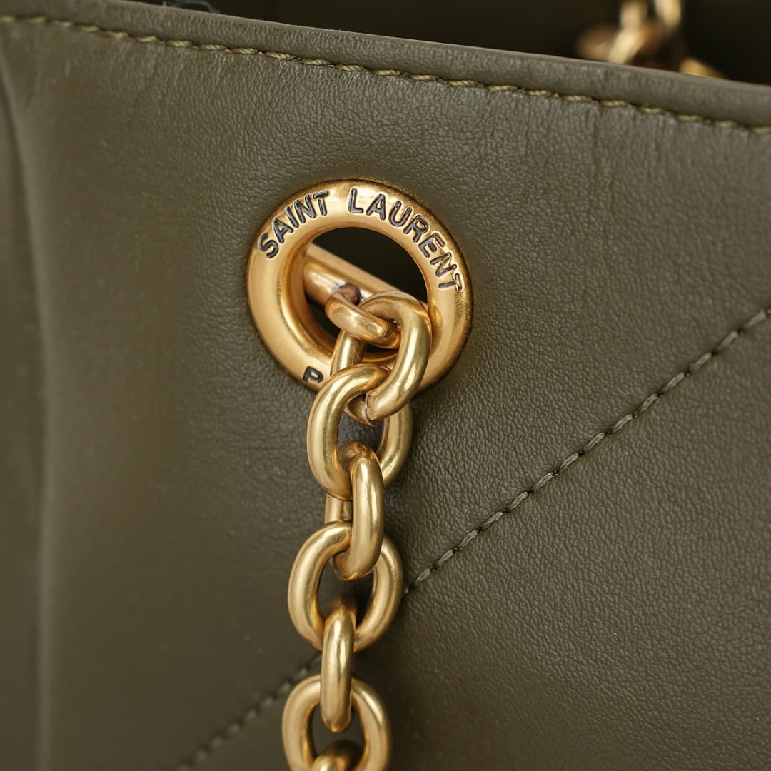 C8713 YSL/Saint Laurent New 4.3 velvet suede shopping bag — image 6