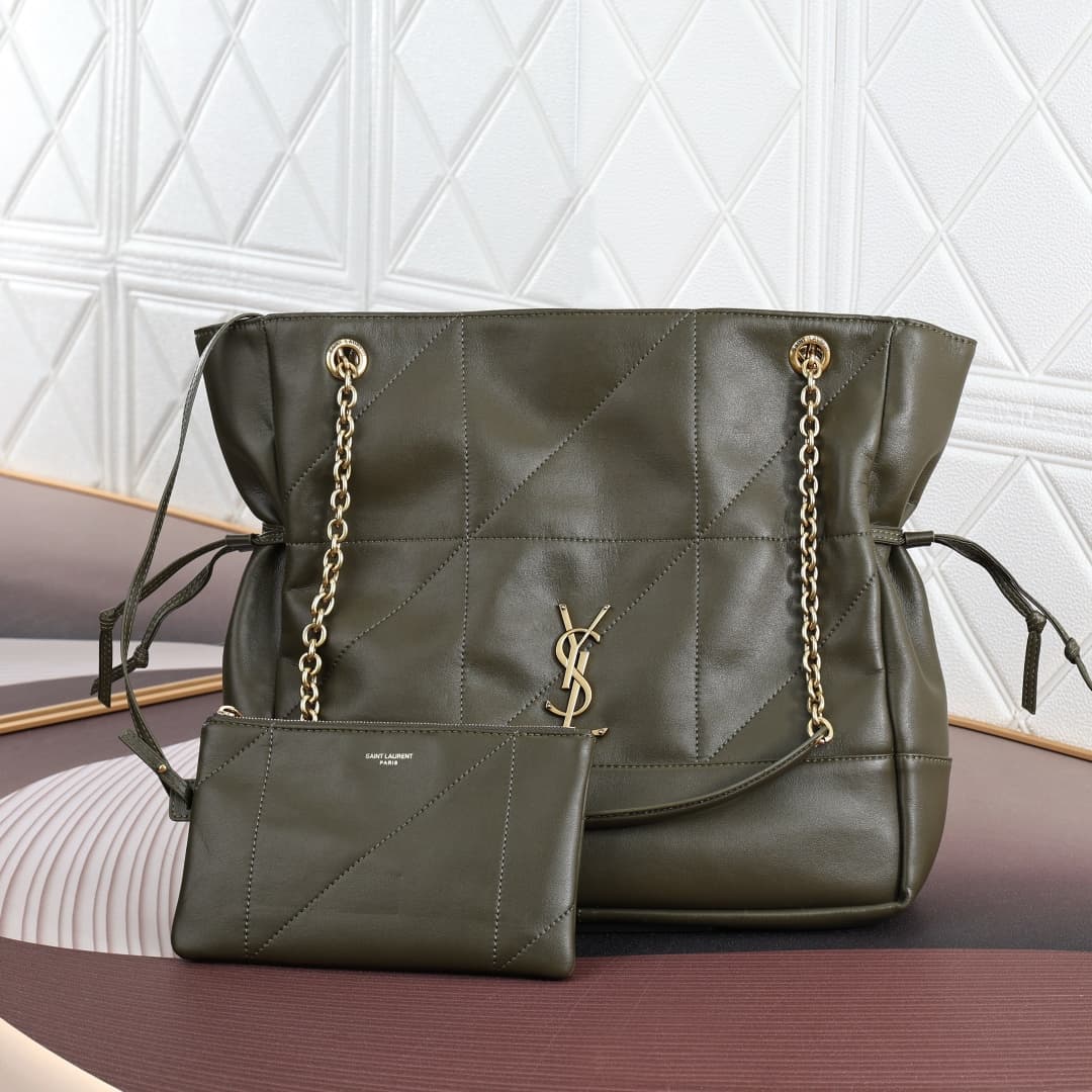 C8713 YSL/Saint Laurent New 4.3 velvet suede shopping bag — image 1