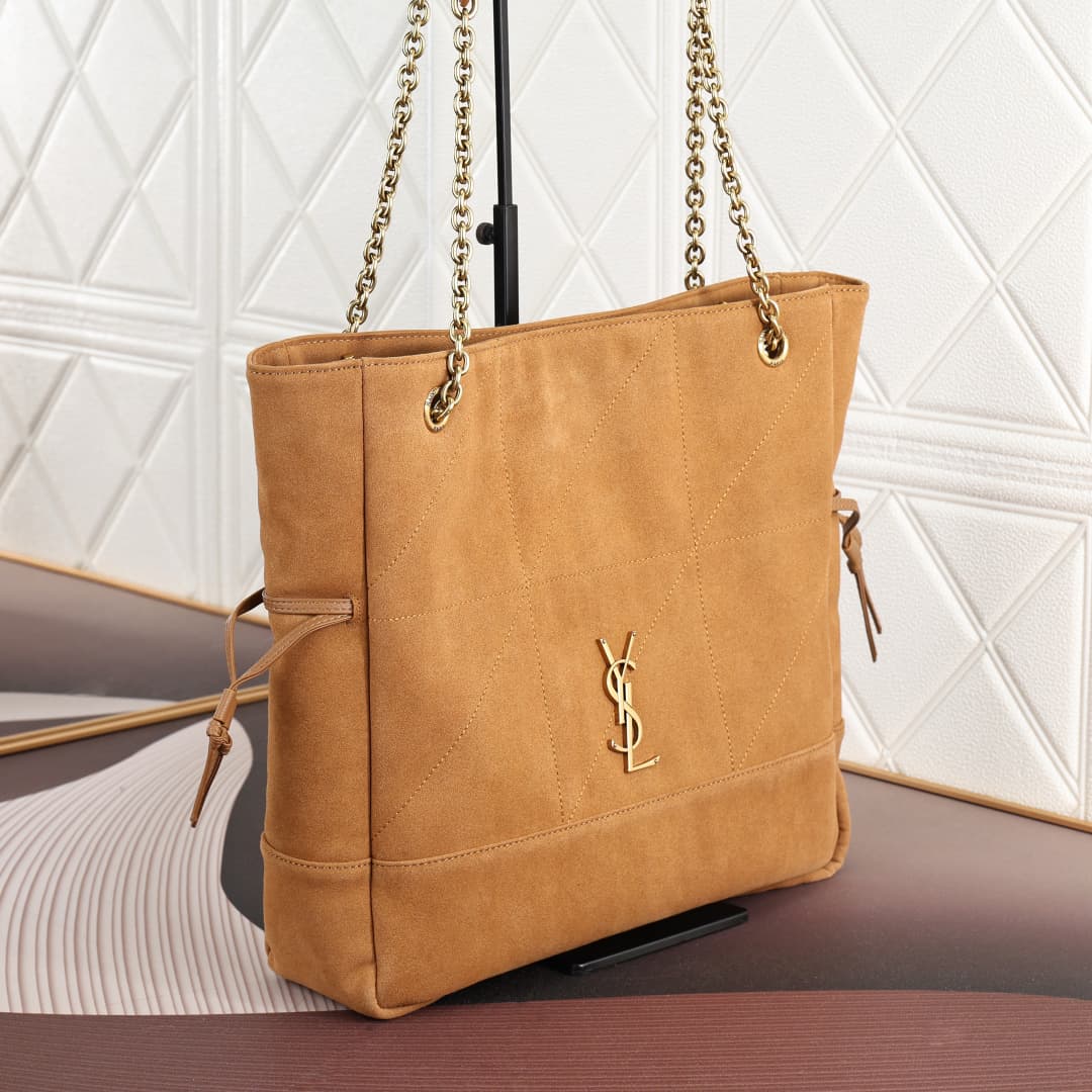 C8709 Clothing YSL/Saint Laurent – New model 4.3, velvet suede shopping bag — image 2