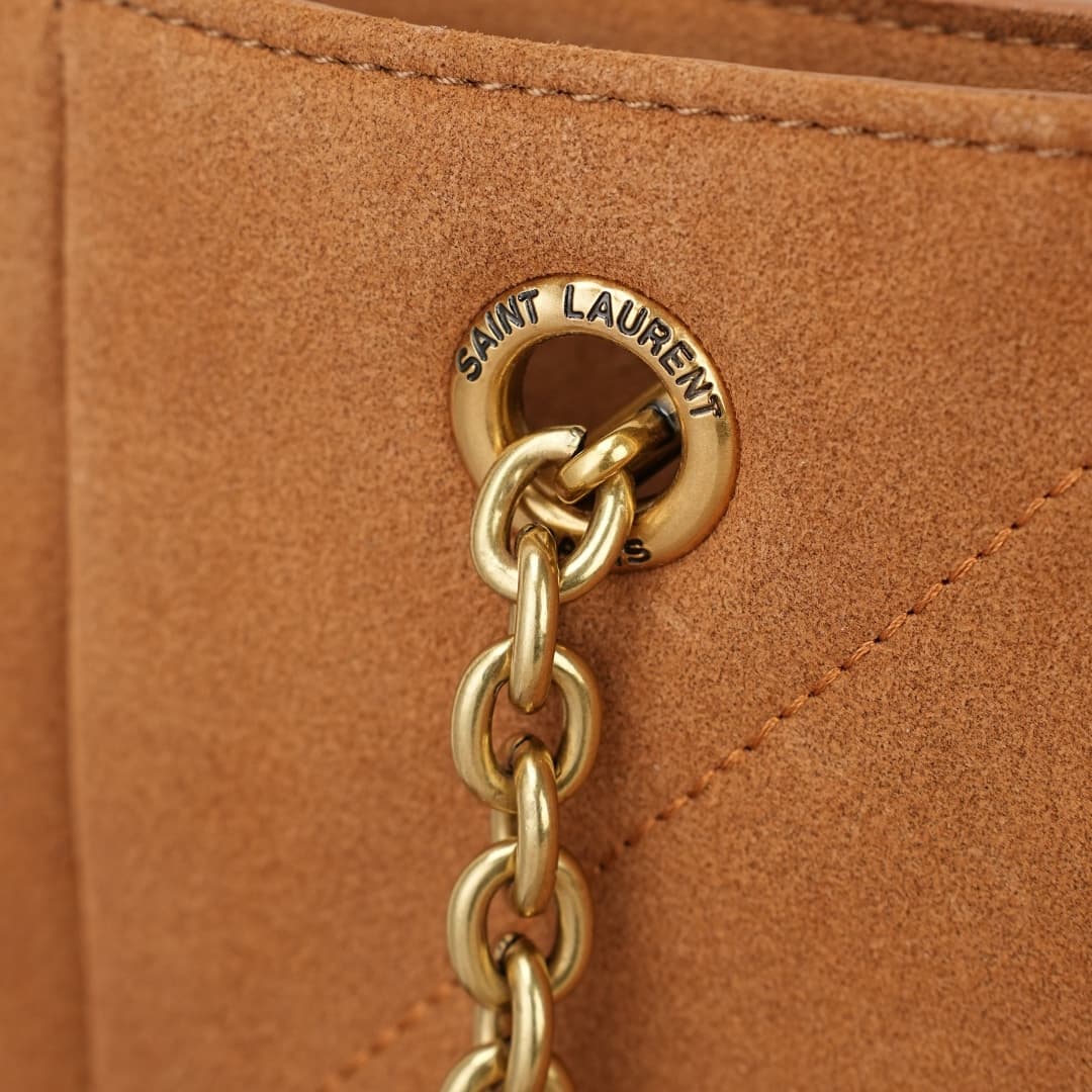 C8709 Clothing YSL/Saint Laurent – New model 4.3, velvet suede shopping bag — image 6