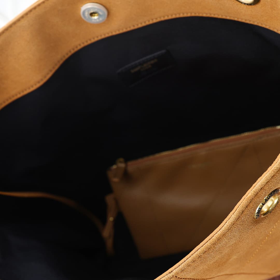 C8709 Clothing YSL/Saint Laurent – New model 4.3, velvet suede shopping bag — image 4