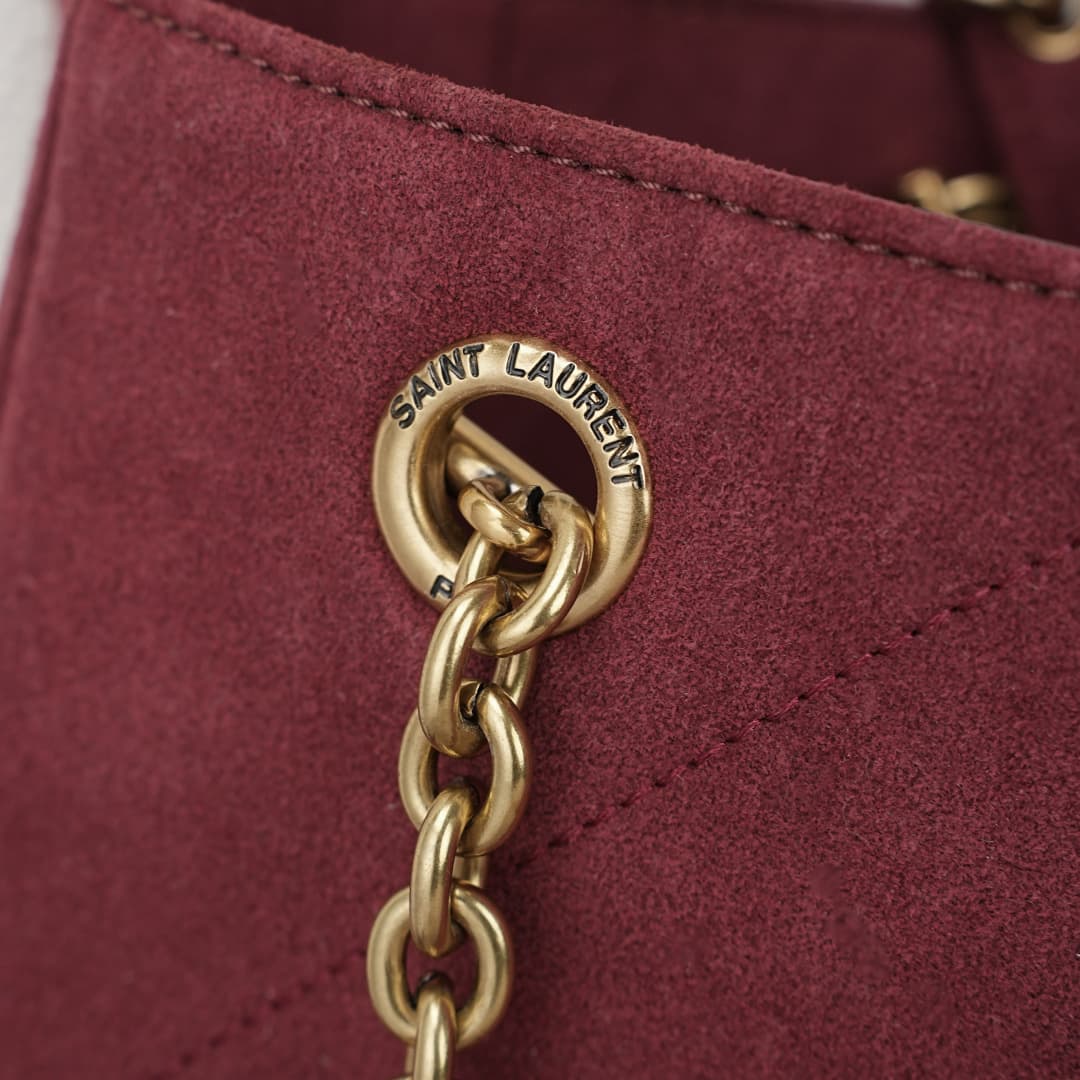 C8708 Clothing YSL/Saint Laurent New Model 4.3 velvet suede shopping bag — image 7