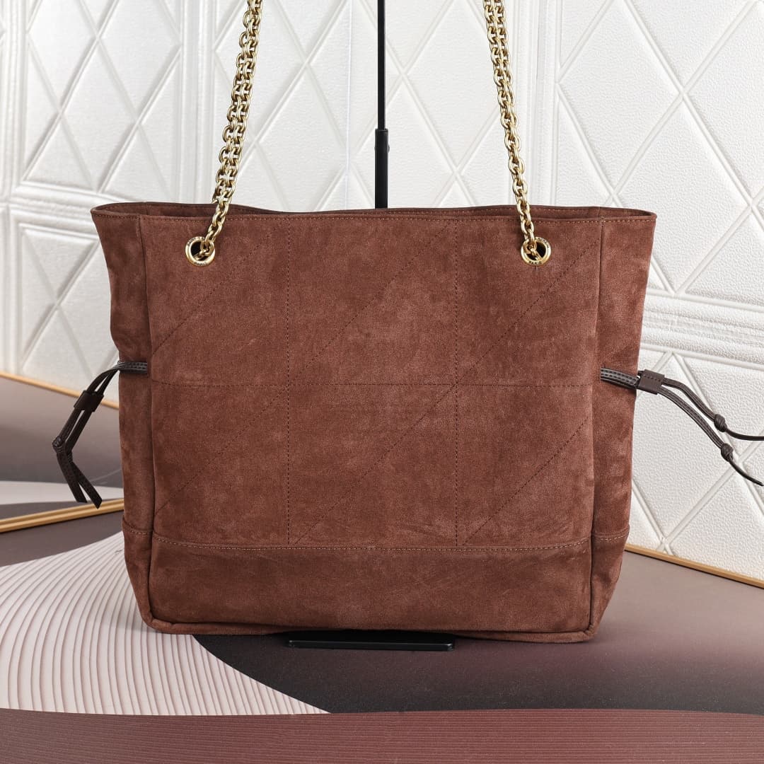 C8707 Clothing YSL/Saint Laurent – New model 4.3, velvet suede shopping bag — image 3