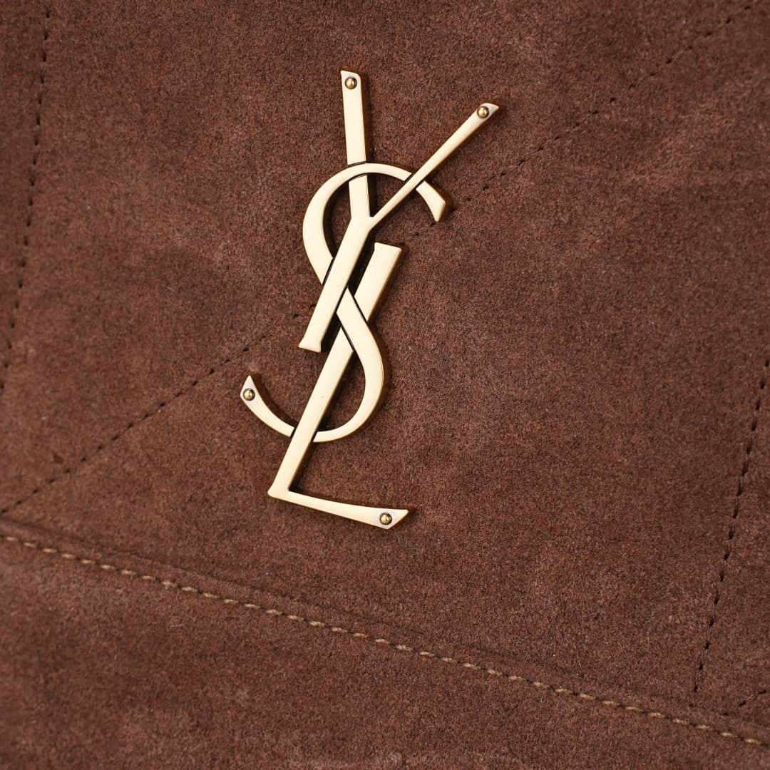 C8707 Clothing YSL/Saint Laurent – New model 4.3, velvet suede shopping bag — image 5