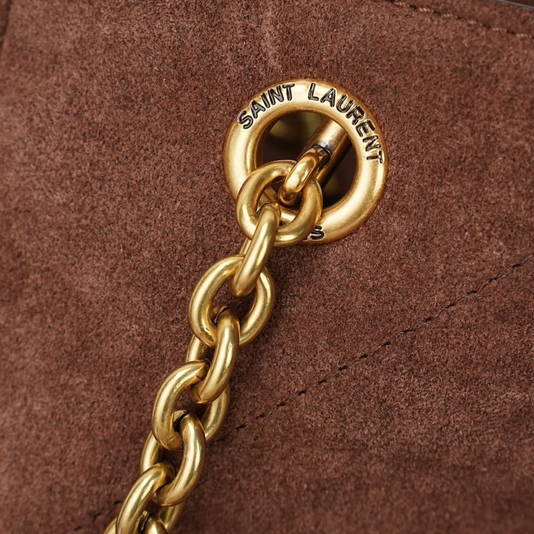 C8707 Clothing YSL/Saint Laurent – New model 4.3, velvet suede shopping bag — image 7