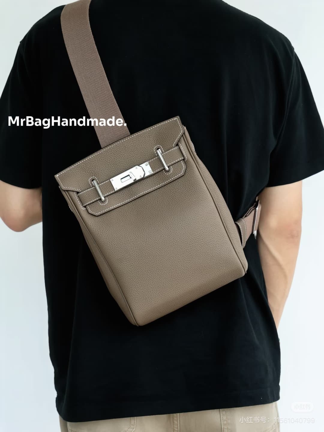 C4748 💰Prime leather – Hermès Hac a Dos is absolutely amazing. A Birkin-style crossbody bag? Hello, babies! — image 2