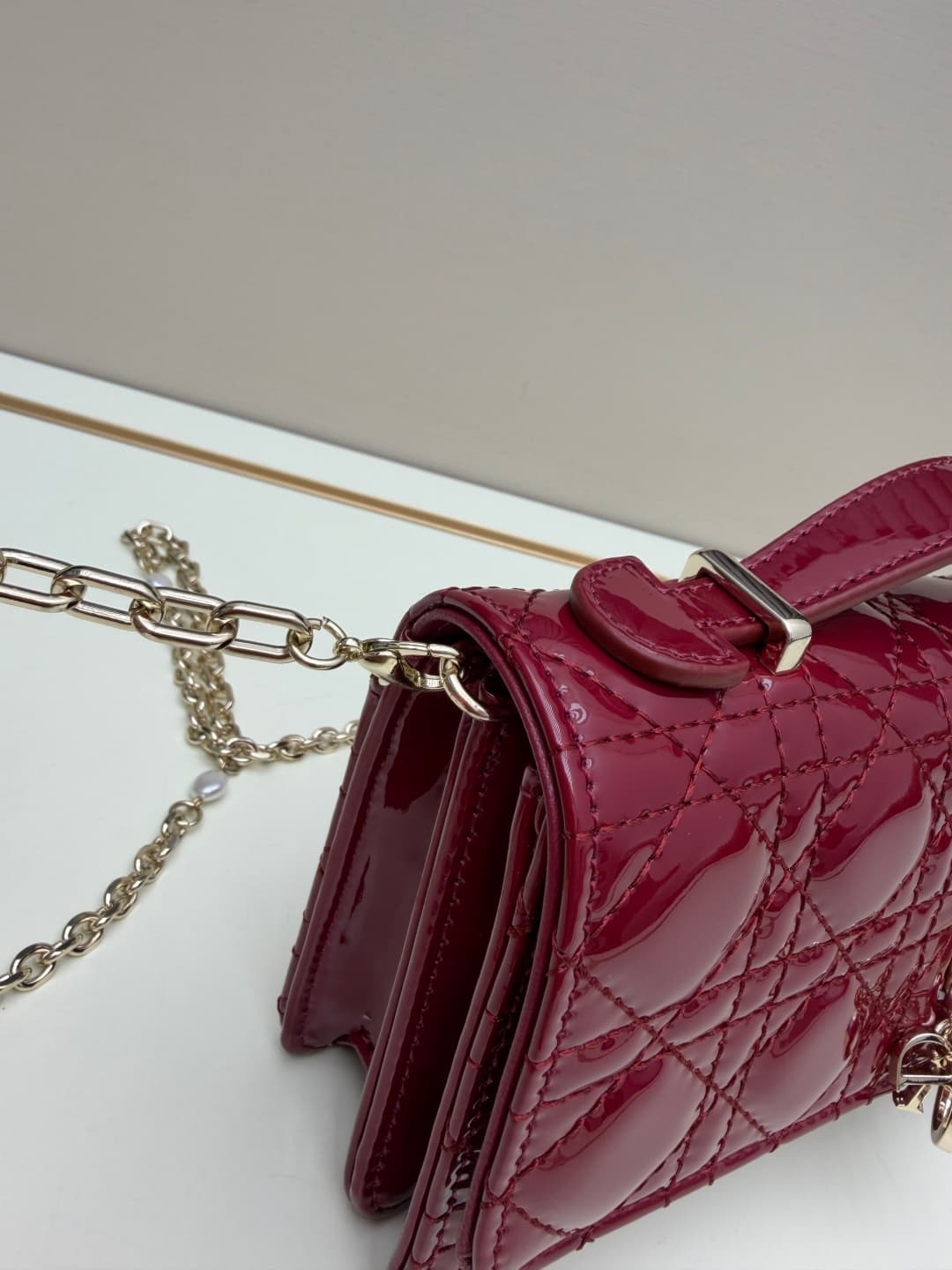 C1891 New small size💰 with box and leather finish – summer style🆕 French romance | Dior Lady handbag🌹||| Isn’t everyone aware of the Dior Lady? — image 6