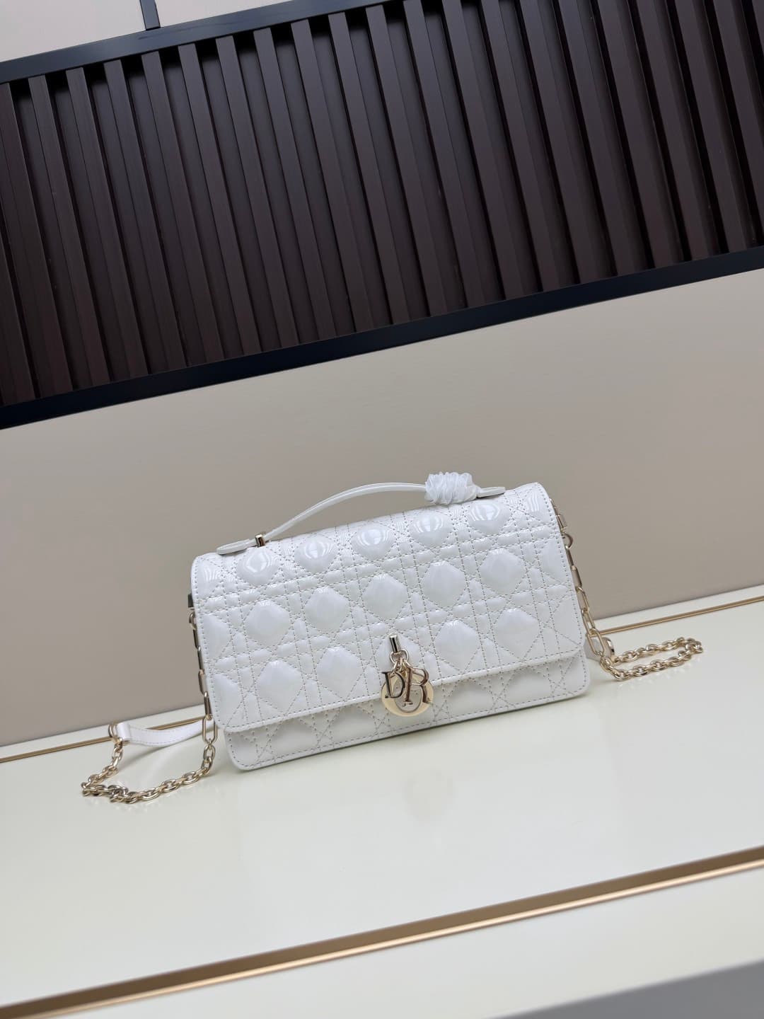 C1877 New large-sized💰 with box lacquer leather – summer style🆕 French romance | Dior Lady handbag🌹||| Isn’t everyone aware of the Dior Lady? — image 6