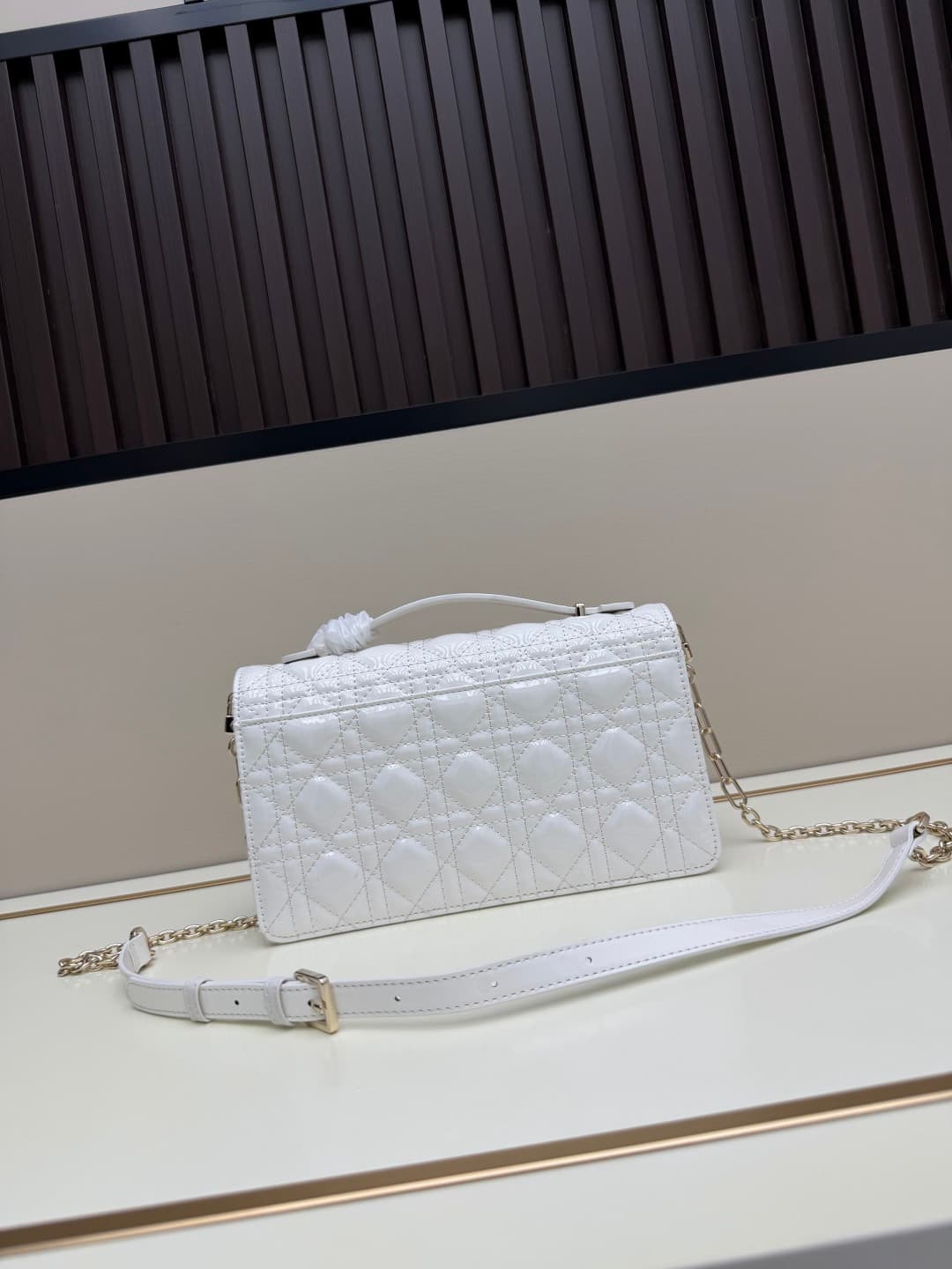 C1883 New large-sized💰 with box lacquer leather, summer style🆕 French romance | Dior Lady handbag🌹|||Isn’t everyone aware of the Dior Lady? — image 3