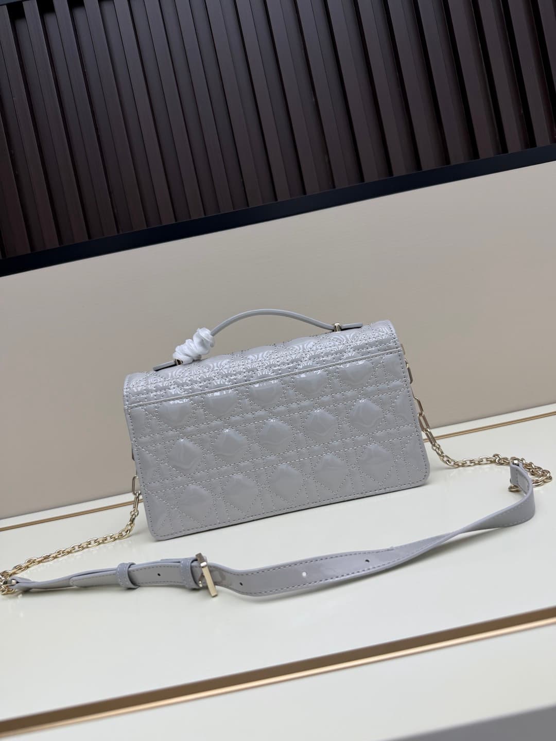 C1879 New large-sized💰 with box lacquered leather – summer style🆕 French romance | Dior Lady handbag🌹|||Isn’t everyone aware of the Dior Lady? — image 3