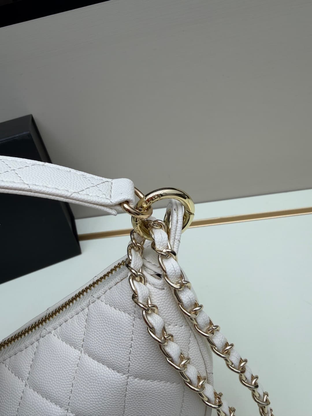C684 Chanel 26 is a new underarm bag, shaped like a crescent. It’s very lightweight and can be carried across the shoulder. Leather made from grainy cowhide is considered one of the most durable materials used by Chanel; it doesn’t tear easily. However, t — image 5