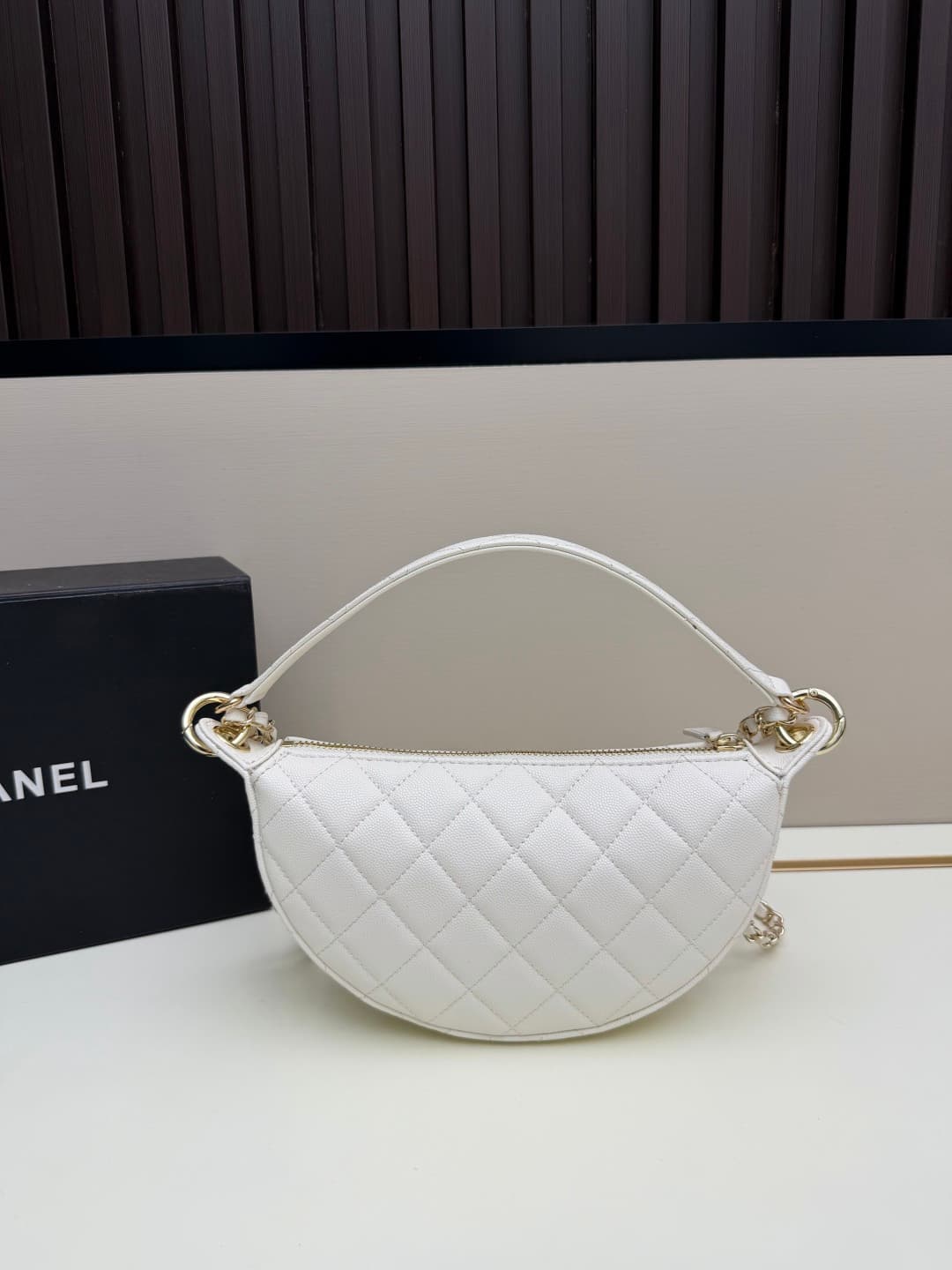 C684 Chanel 26 is a new underarm bag, shaped like a crescent. It’s very lightweight and can be carried across the shoulder. Leather made from grainy cowhide is considered one of the most durable materials used by Chanel; it doesn’t tear easily. However, t — image 3