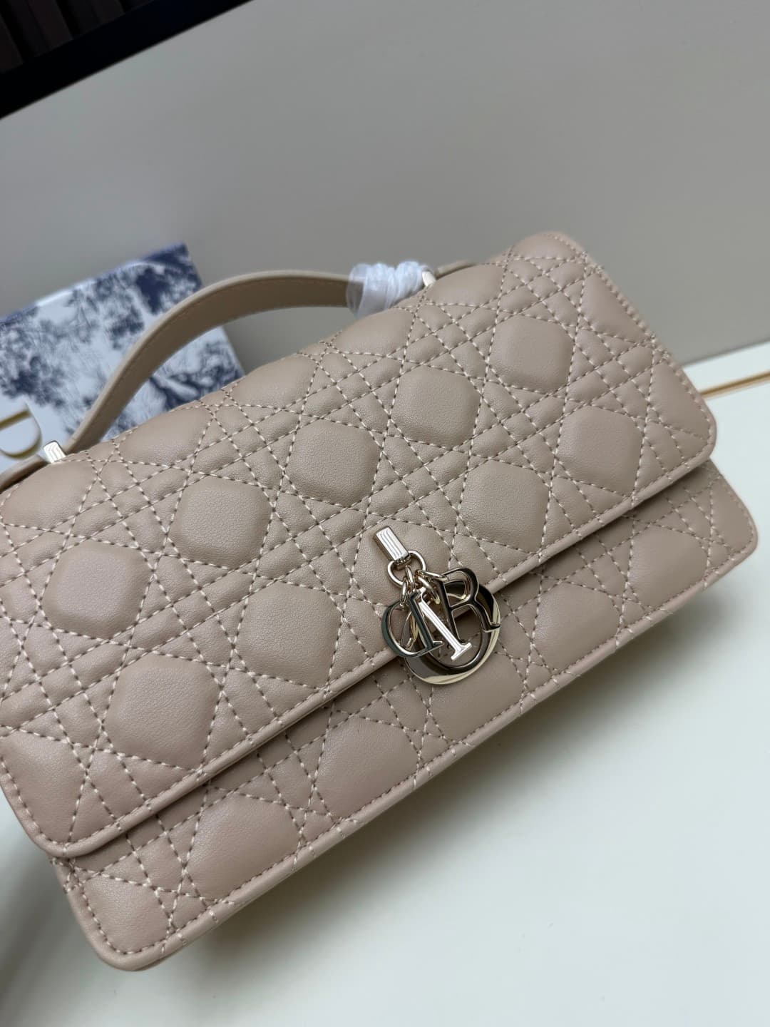 C1867 New large-sized💰 with leather box – French romance in summer🆕 | Dior Lady handbag🌹||| Doesn’t anyone know about the Dior Lady? — image 4