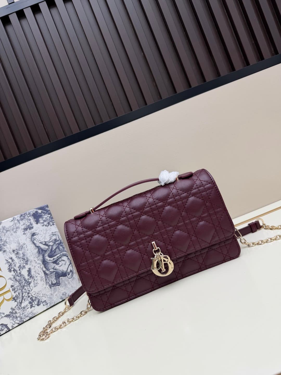 C1864 New large-sized💰 with leather box, summer style🆕 French romance | Dior Lady handbag🌹||| Isn’t everyone aware of the Dior Lady? — image 2