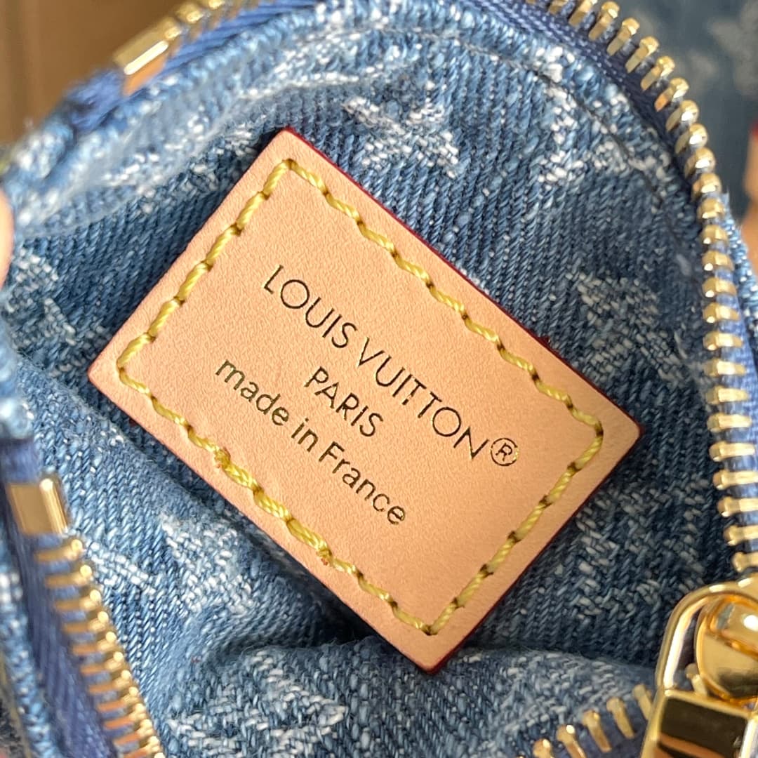 C5016 [163C01 Chip Version] Internal price P. Model number: M28107. Enhanced version of the original model💪【Exclusive real photo background image】The bucket bag is made from denim fabric, presenting a fresh look—adding a modern and casual touch to the Den — image 7
