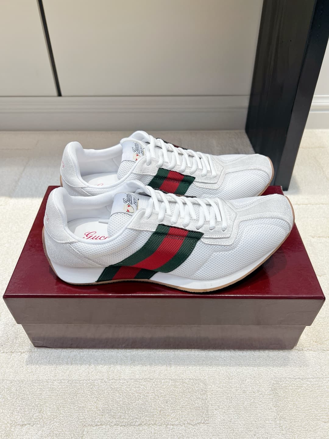 D6923 Gucci Vintage/Retro White Derby Shoes 26ss — image 6