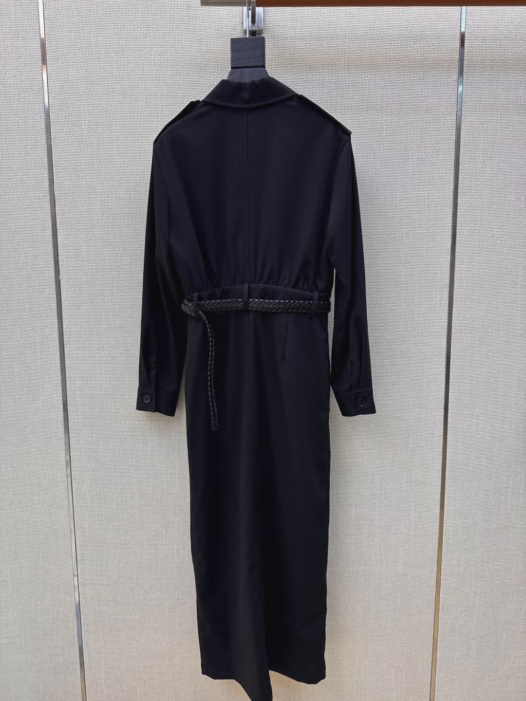 C18442 C-shaped skirt Bc 26Ss————The latest spring-style knitted belt-trimmed long suit dress 🖤 It’s a dress suitable for both work and daily use; it can be worn in various situations easily. The length goes above the knees, which effectively hides body f — image 8