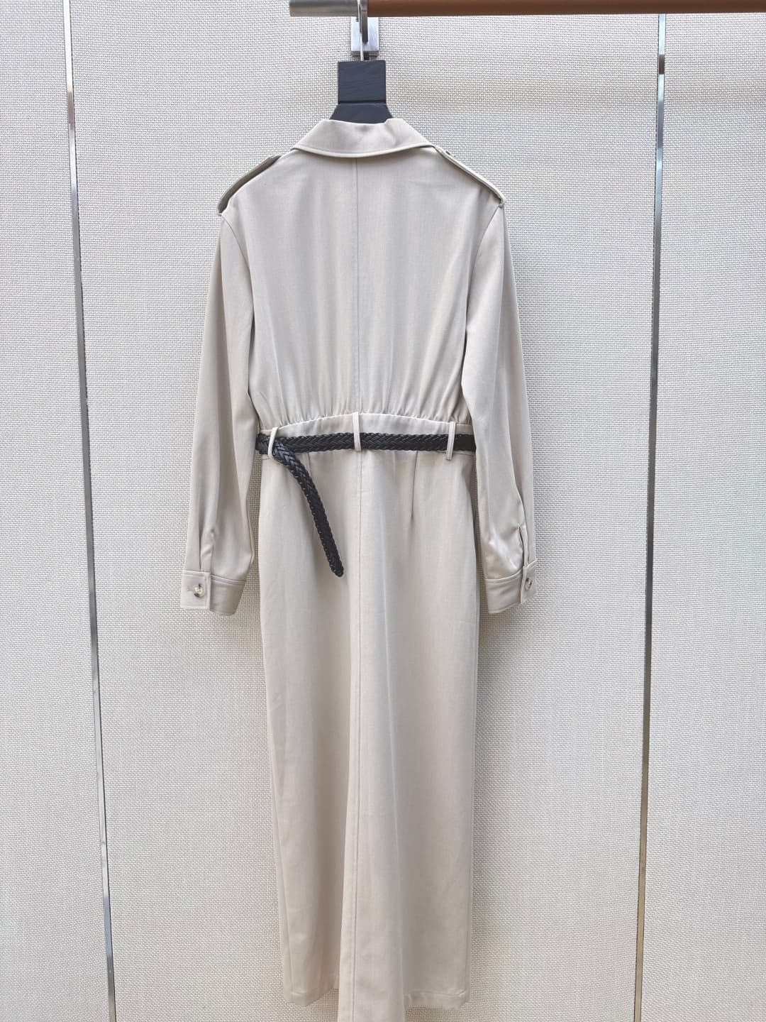 C18440 C-shaped skirt Bc 26Ss————The latest style in early spring: a dress with woven belt decoration and a stylish suit-like cut🖤 It’s a skirt that’s suitable for both work and daily use; easy to wear in various situations. The length goes above the knee — image 8
