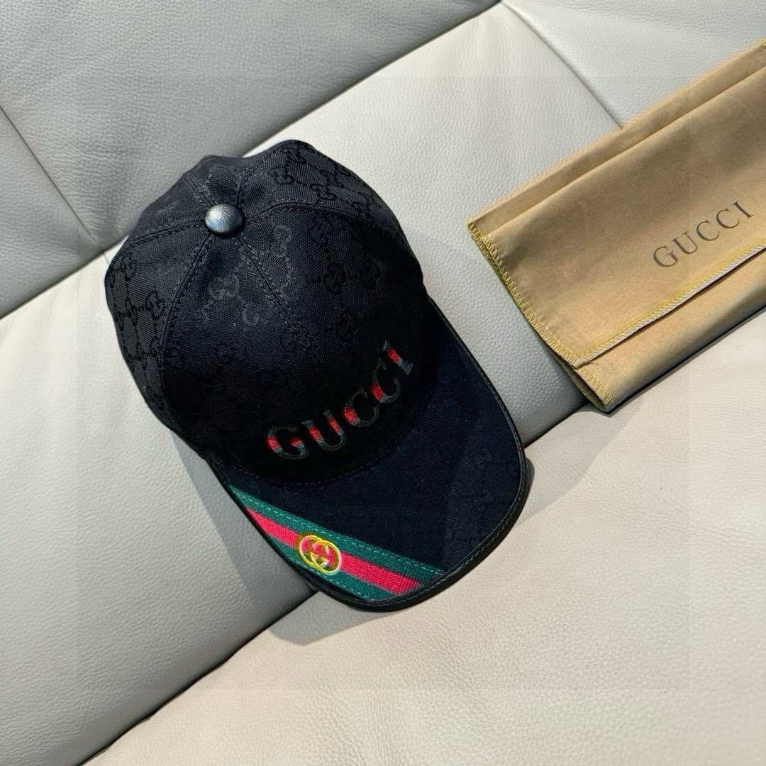 C29871 Bag with box, Gucci new model baseball cap, double G straps. 1: 1 – custom molded, intricate embroidery, with details comparable to those at the store. Original canvas fabric + top-grade cowhide leather, excellent quality! Ideal for stylish men and — image 8