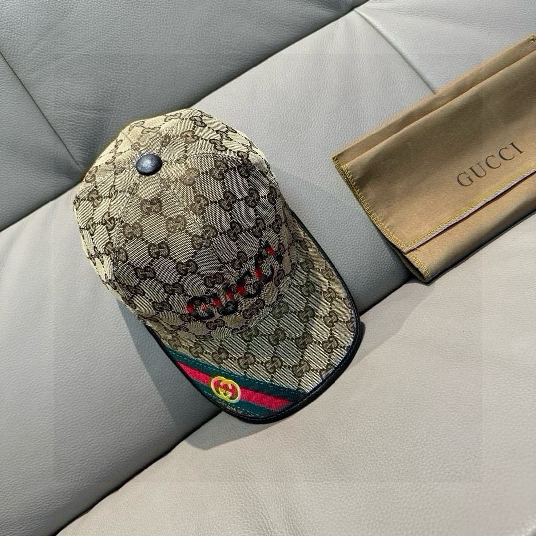 C29870 Bag with box, Gucci new model baseball cap, double G straps. 1: 1 custom-made by mold, heavy embroidery, details comparable to those at the store. Original canvas material + top-grade cowhide, excellent quality! Ideal for stylish men and women, ver — image 8