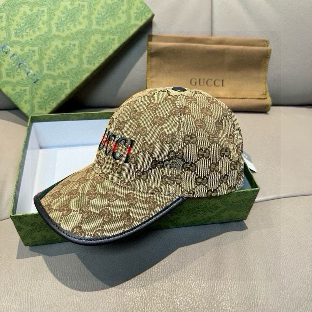C29870 Bag with box, Gucci new model baseball cap, double G straps. 1: 1 custom-made by mold, heavy embroidery, details comparable to those at the store. Original canvas material + top-grade cowhide, excellent quality! Ideal for stylish men and women, ver — image 4