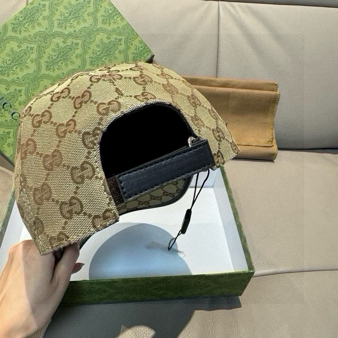 C29870 Bag with box, Gucci new model baseball cap, double G straps. 1: 1 custom-made by mold, heavy embroidery, details comparable to those at the store. Original canvas material + top-grade cowhide, excellent quality! Ideal for stylish men and women, ver — image 7
