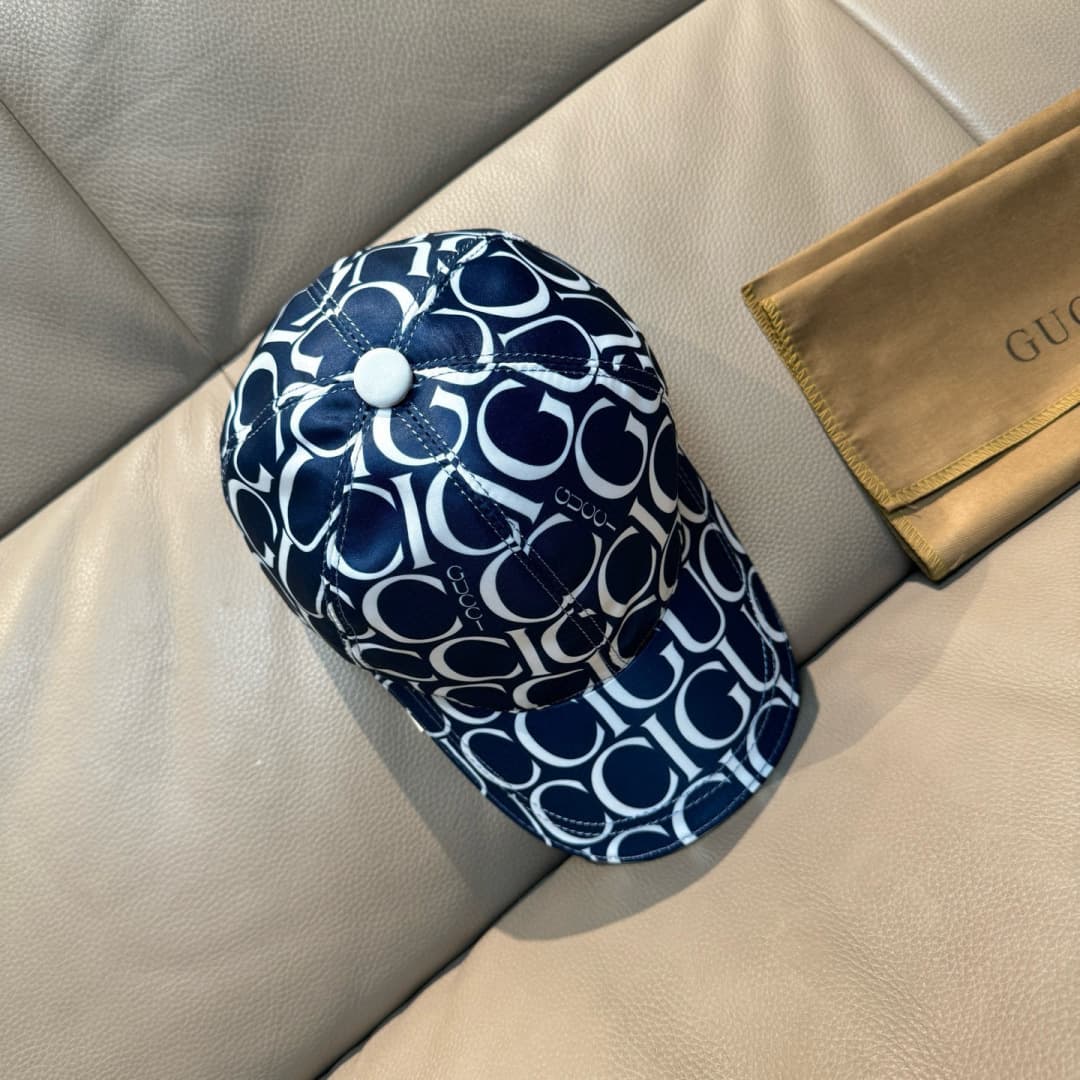 C29866 Bag-shaped hat, new Gucci baseball cap model. Features Gucci embroidery. Custom-made by 1:1. Made from premium sailcloth and top-grade cowhide material, with pure cotton lining – lightweight and breathable! Excellent quality. Standard head circumfe — image 2