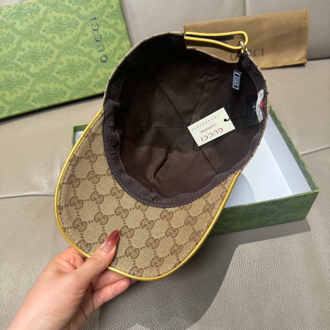 C29863 Packaged in a cloth bag. Gucci new model baseball cap with metal “double G” logo. The latest model from the store. 1: 1 – custom-molded and authentic hardware. Original canvas material + first-grade cowhide leather. High-quality original product! E — image 6