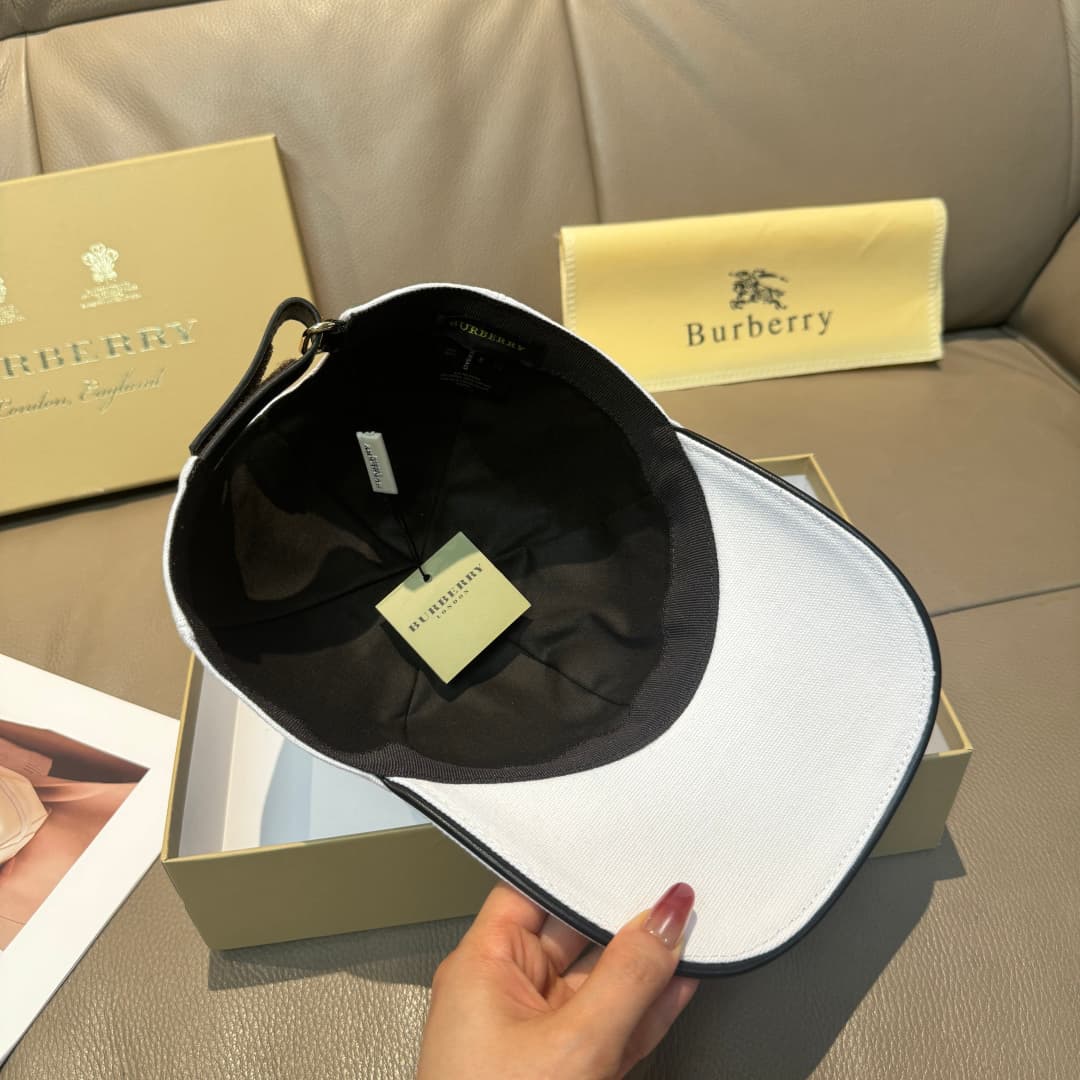 C29857 Bag with a box, Burberry’s latest original baseball cap. Customized by 1:1; printed with “Menghu” logo. Original canvas material + top-grade cowhide fabric; high-quality craftsmanship, original factory quality. Exclusive physical photography. Avail — image 7
